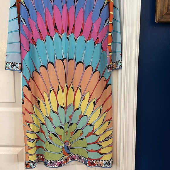 NWOT Women’s Averardo Bessi Italian Retro Floral Sheath Dress Size 10 - Picture 3 of 9